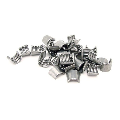 COMP Cams Valve Lock, Stamped, Hardened Steel, 7 Degree, 3/8 in. Valve Stem, 4 Groove, For Chrysler, Set of 16