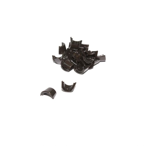 COMP Cams Valve Lock, Steel, 10 Degree, 3/8 in, Single Groove, w/ Lash Cap Recess, -.050 in, Height, Set of 12