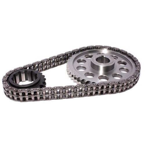 COMP Cams Timing Chain and Gear Set, Keyway Adjustable, Double Roller, Billet Steel Sprockets, Single Bolt For Chrysler 273-360, Set