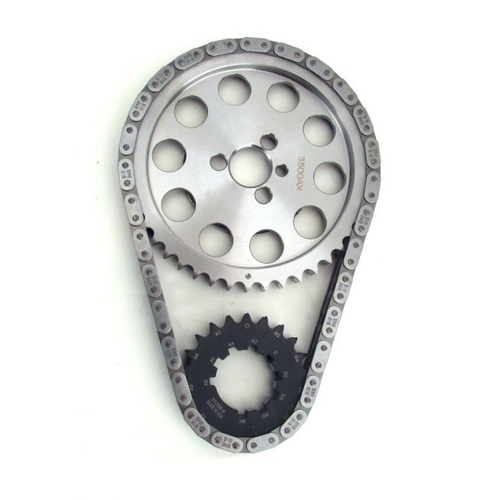 COMP Cams Timing Chain and Gear Set, Keyway Adjustable, Double Roller, Billet Steel Sprockets, .010 in. Undersized BBC 396-454, Set