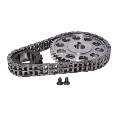 COMP Cams Timing Chain and Gear Set, Keyway Adjustable, Double Roller, Billet Steel Sprockets, '65-'88 For Ford 289-351W, Set