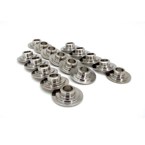 COMP Cams Titanium Retainer, 10 Degree, 1.625 in. OD Triple Springs, Set of 16