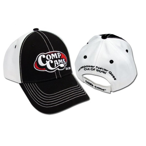 COMP Cams Retro Logo Black and White Hat, Each