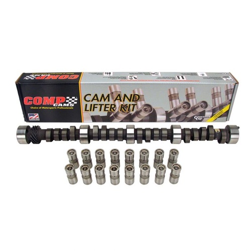 COMP Cams Cam and Lifters, Xtreme Energy, Hydraulic Flat, Advertised Duration 250/260, Lift .432/.444, For Pontiac 265-455, Kit