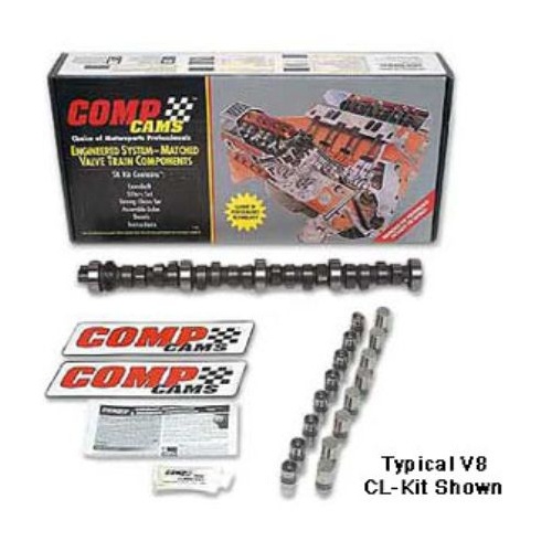 COMP Cams Cam and Lifters, High Energy, Hydraulic Flat, Advertised Duration 268/268, Lift .454/.454, International Harvester 304-392, Kit