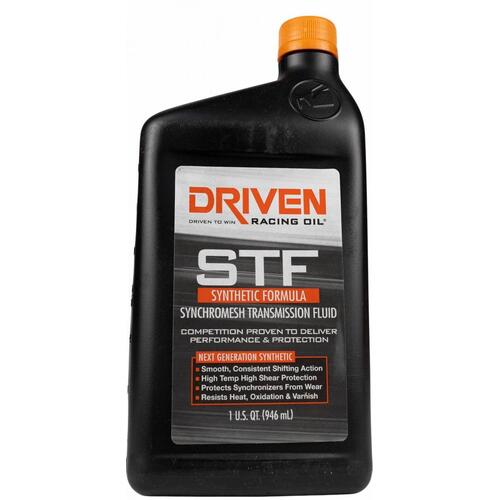 Driven Racing Oil Transmission Fluid, STF, Syncromesh, Manual, Synthetic, 1 Quart, Each