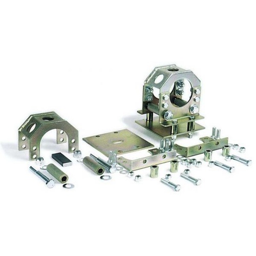 Competition Engineering Housing Mounts, Gold Iridited, Floating, Bolt-On, Axle Tube 3in. Outside Dia, Kit