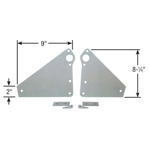 Competition Engineering Motor Plate, Front, Aluminium, 0.250 in. Thick, For Chevrolet, Big Block, Each