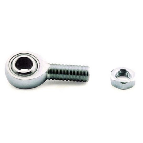 Competition Engineering Rod End, 3/4in. -16 RH Male Thread, 3/4in. Bore, Low Carbon Steel, with Jam Nut, Each