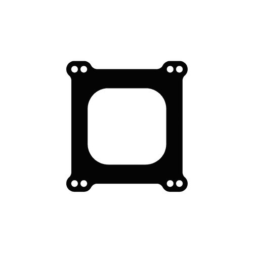 Cometic Carburetor Base Plate Gasket, Square Bore, Open Center, .047 In. Thick, Aramid Fiber, Each