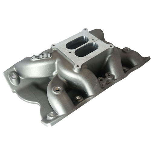 CHI For Ford Cleveland 3V 208cc Dual Plane Air-Gap Intake Manifold- 4150 Carb, 9.2in. Cleveland Block