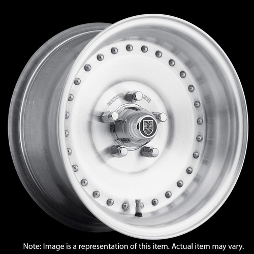 CENTERLINE Auto Drag Wheel Satin, 15x15, Bolt Circle 5x4.75 For Holden For Chevrolet & 5x4.5 For Ford, Back Space 4-7/8