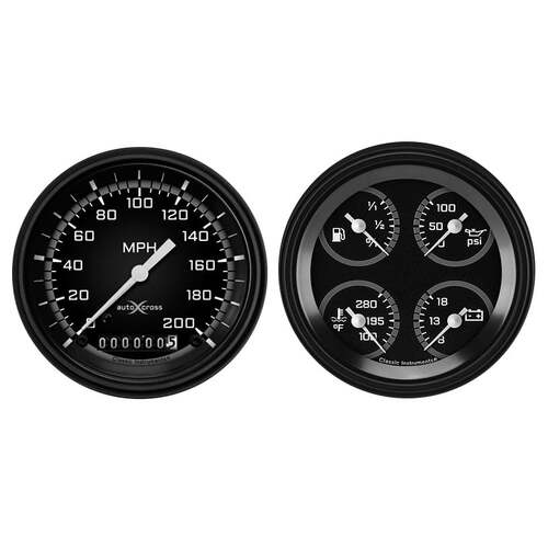 Classic Instruments Gauge Set, Auto Cross Gray, Universal, GM, Set of 2