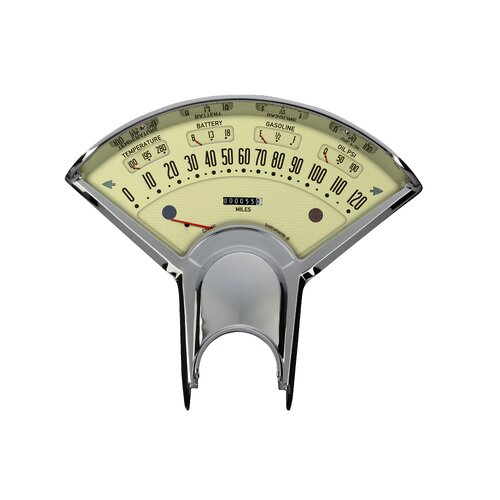 Classic Instruments Gauge Set, The Bel Era III Direct-fit Package for 1955-56 Chevys, 1955-56 Chevy Bel Air/Nomad, LS