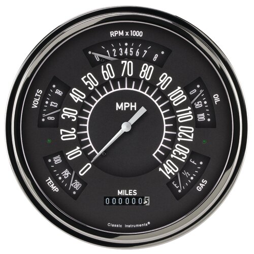 Classic Instruments Gauge Set, The Classic Line Package for 1949-50 Chevy Cars, 1949-50 Chevy Cars
