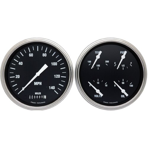 Classic Instruments Gauge Set, The Hot Rod Package for 1947-53 Chevy Trucks, 1947-53 Chevy Truck, LS