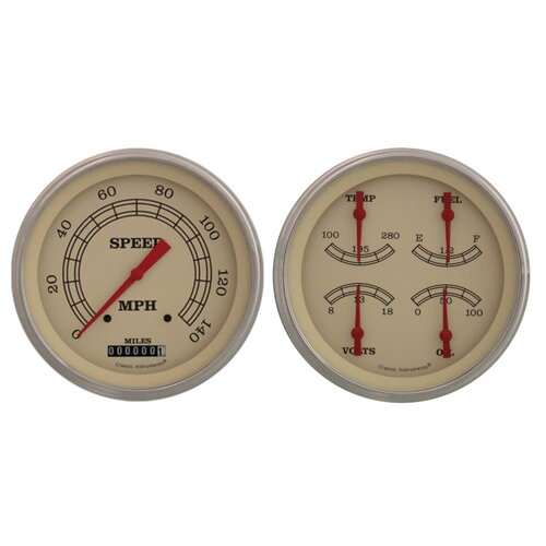 Classic Instruments Gauge Set, The Vintage Package for 1947-53 Chevy Trucks, 1947-53 Chevy Truck, LS