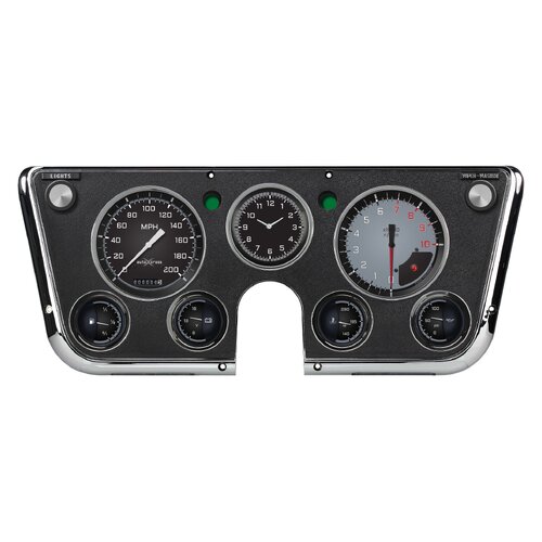 Classic Instruments Gauge Set, The Autocross Gray Package for 1967-72 Chevy Truck, 1967-72 Chevy/GMC Truck, LS