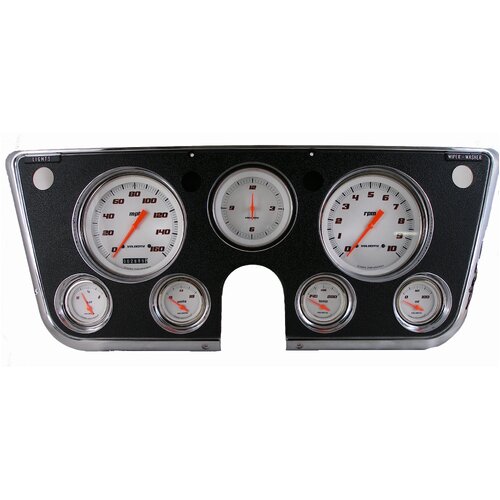 Classic Instruments Gauge Set, The Velocity Series White for 1967-72 Chevy Truck, 1967-72 Chevy/GMC Truck, LS