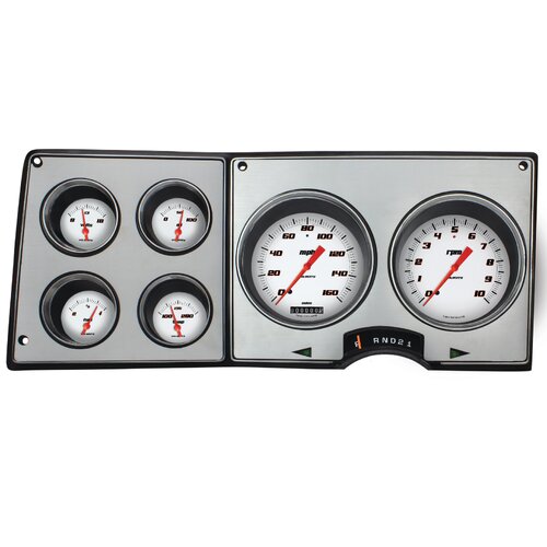 Classic Instruments Gauge Set, The Velocity White Package for 1973-87 Chevy Truck, 1973-87 Chevy/GMC C10 Series Truck, LS