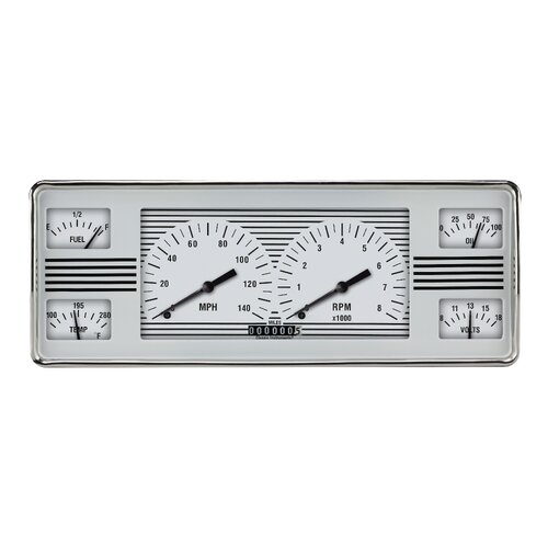 Classic Instruments Gauge Set, The White Hot Package for 1940 Ford Car, 1940 Ford Car