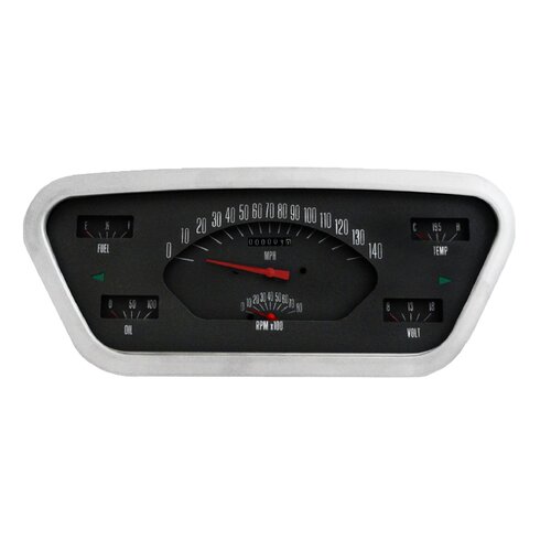 Classic Instruments Gauge Set, The Black Package for 1953-55 Ford Truck, 1953-55 Ford Truck