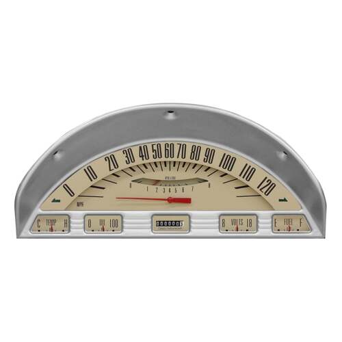 Classic Instruments Gauge Set, The Tan Package for 1956 Ford Truck, 1956 Ford Truck
