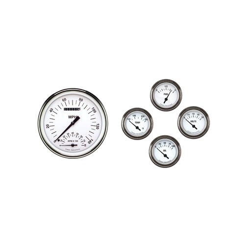 Classic Instruments Gauge Set, The Classic for 1961-66 Ford Econoline Van White Hot,