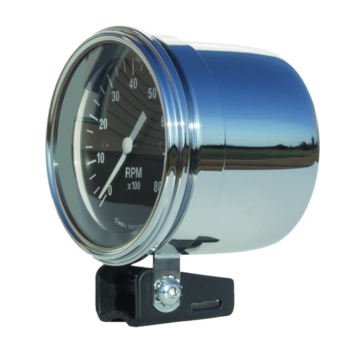 Classic Instruments Tach/Speedo Mounting Cup, 3 3/8" x 3" Chrome