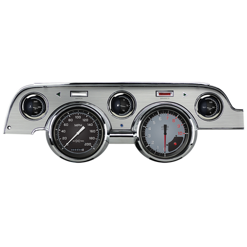 Classic Instruments Gauge Set, The Auto Cross Gray Package for 1967-68 Mustang, 1967-68 Ford Mustang