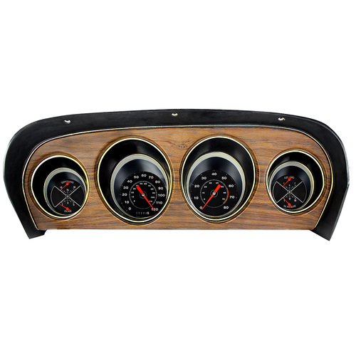 Classic Instruments Gauge Set, The Direct-Fit package for 1969-70 Mustang White Hot,