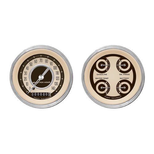Classic Instruments Gauge Set, The Nostalgia VT Series , Universal, GM, Set of 2