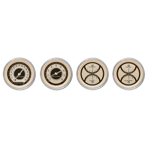 Classic Instruments Gauge Set, The Nostalgia VT Series , Universal, GM, Set of 4