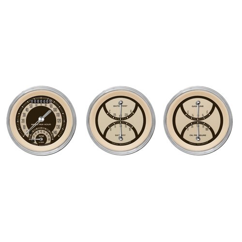 Classic Instruments Gauge Set, The Nostalgia VT Series , Universal, GM, Set of 3