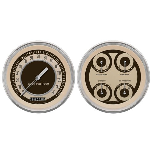 Classic Instruments Gauge Set, The Nostalgia VT Series , Universal, GM, Set of 2