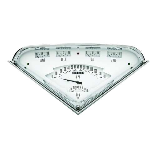 Classic Instruments Gauge Set, White Hot Tach Force Package 1955-59 Chevy Truck, Universal, LS