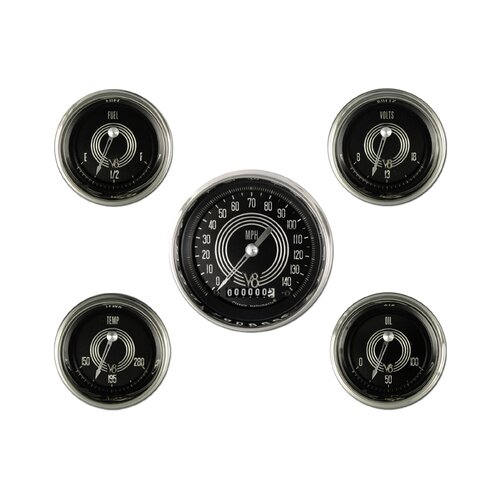 Classic Instruments Gauge Set, V8 Speedster, Universal, GM, Set of 5