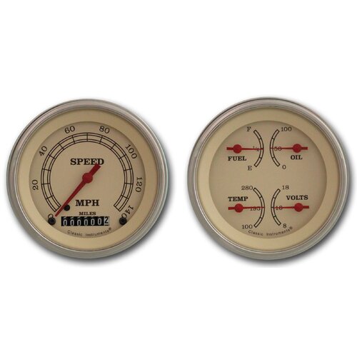 Classic Instruments Gauge Set, Vintage Series, Universal, GM, Set of 2