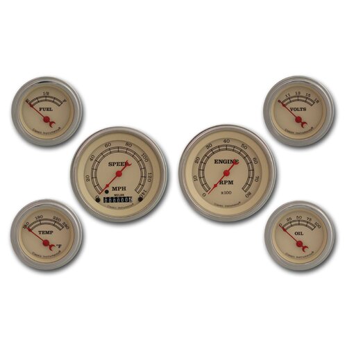 Classic Instruments Gauge Set, Vintage Series, Universal, GM, Set of 6