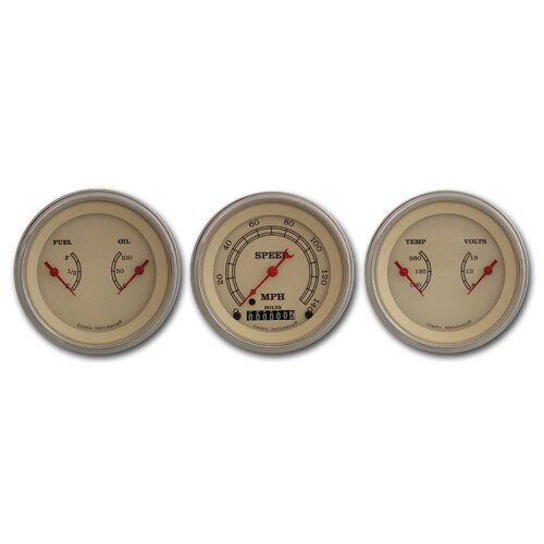 Classic Instruments Gauge Set, Vintage Series, Universal, GM, Set of 3