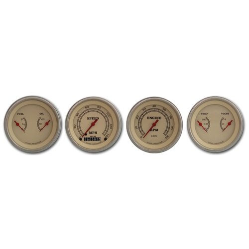 Classic Instruments Gauge Set, Vintage Series, Universal, GM, Set of 4