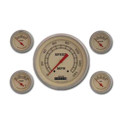Classic Instruments Gauge Set, Vintage Series, Universal, GM, Set of 5