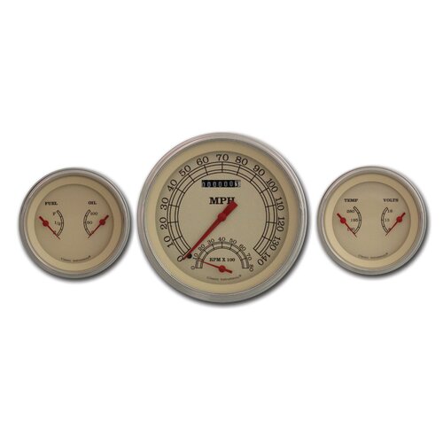 Classic Instruments Gauge Set, Vintage Series, Universal, GM, Set of 3