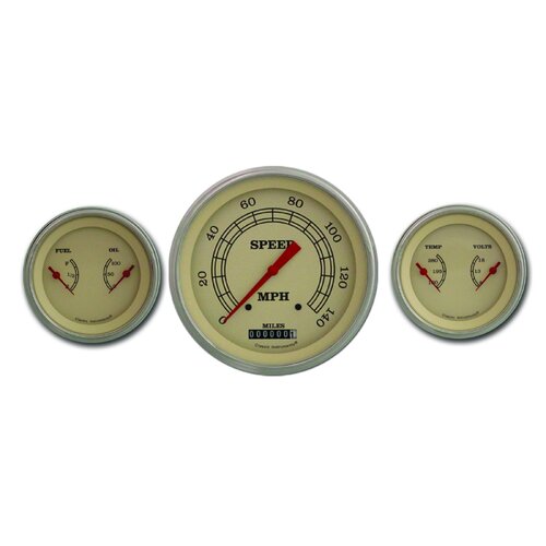 Classic Instruments Gauge Set, Vintage Series, Universal, GM, Set of 3