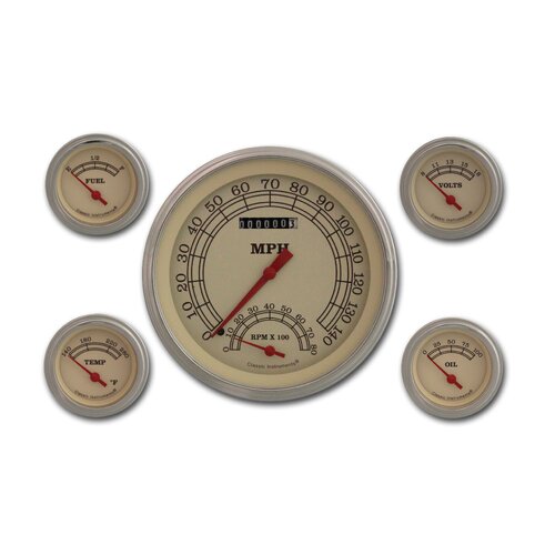 Classic Instruments Gauge Set, Vintage Series, Universal, GM, Set of 5