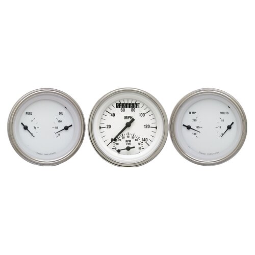 Classic Instruments Gauge Set, White Hot, Universal, GM, Set of 3