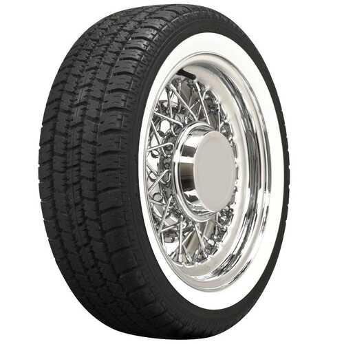 American Classic Tyre, American Classic, Radial, 205/60R15, Wide Whitewall, 1301@35 psi, S-Speed Rate, Each
