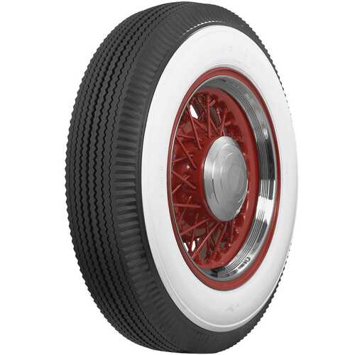 Firestone Tyre, Classic, Bias Ply, 600-16, Wide Whitewall, 1400@32 psi, Each