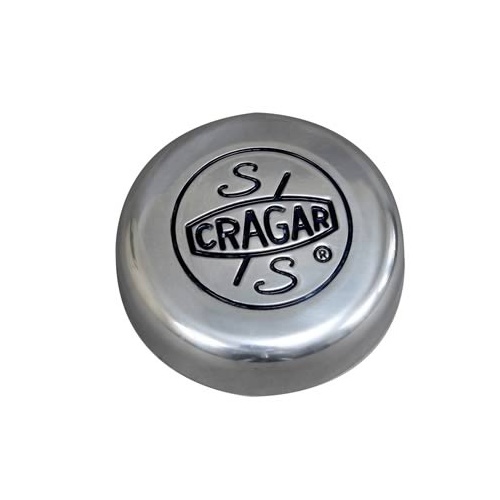 Cragar Center Cap, Aluminium, Polished, Bolt-On, S/S Style, Each