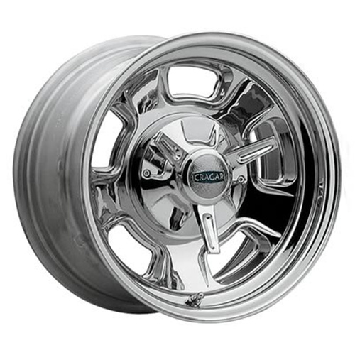 Cragar Wheel, Street Pro, Steel, Chrome, 15 in. x 7 in, 5 x 4.5/4.75 in. Bolt Circle, 3.5 in. Backspace, Each